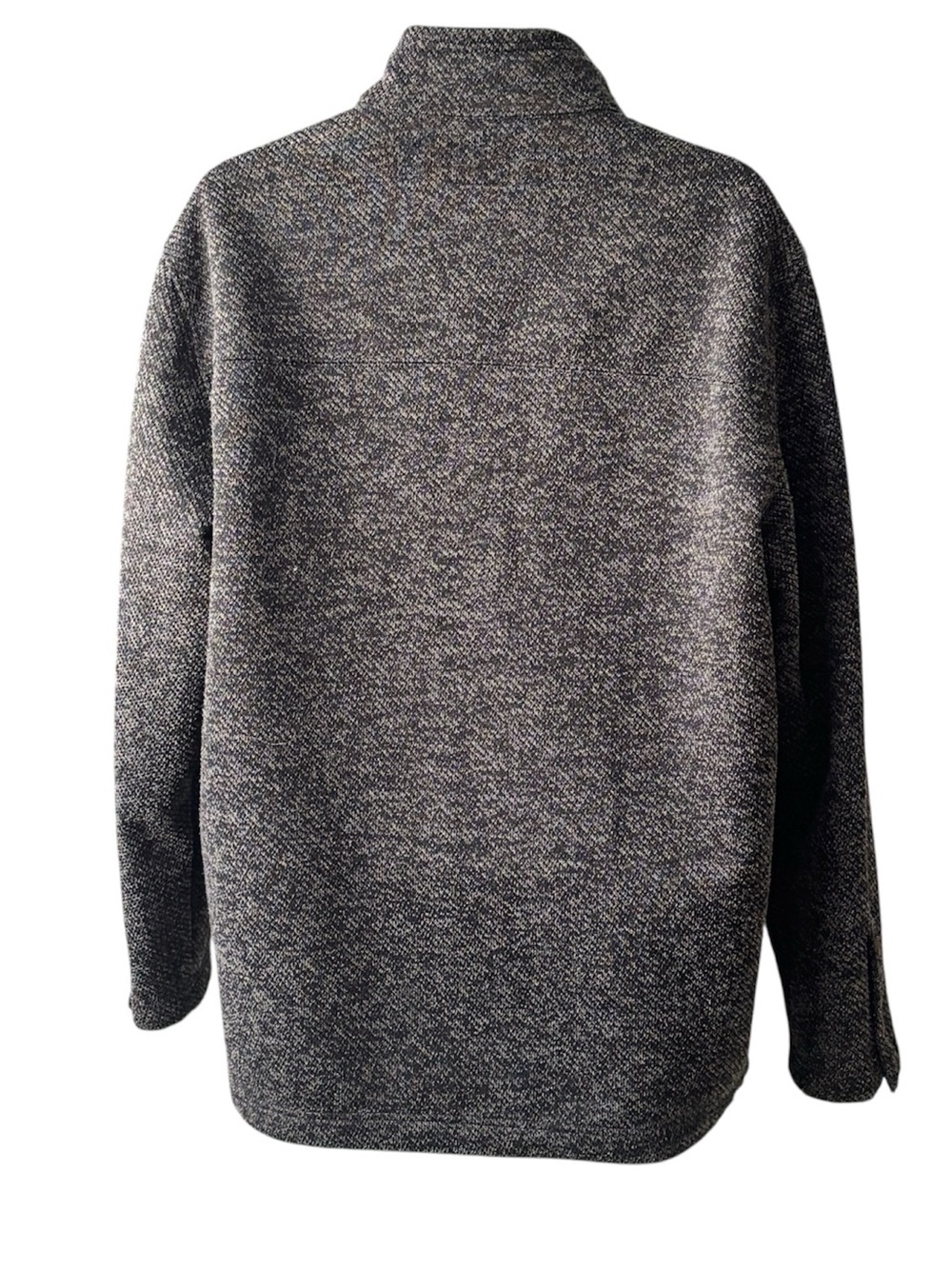 G.H. Bass & Co. Men’s XL Shacket Fleece Jacket Charcoal Gray Full Zip Explorer - Picture 6 of 10